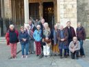 Photo de groupe le dimanche devant la catédrale de Bourges
